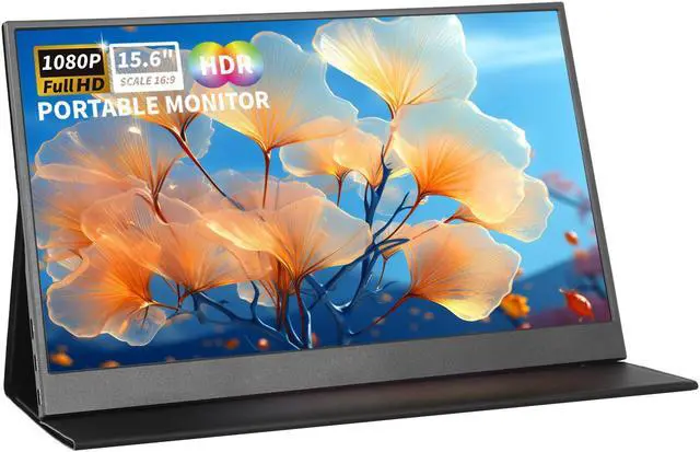 Main image of ReHisk 15.6" Portable Monitor IPS FHD 1080P HDR monitor for laptop gaming monitor with HDMI USB C Eye Care Computer Second External Monitor for PC Phone PS4 Xbox dual speakers black