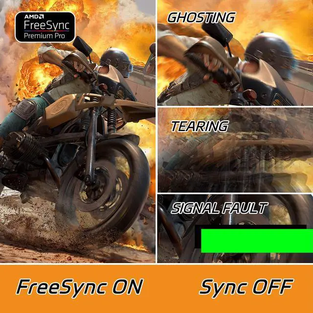 Alt view image 6 of 7 - 24.5 inch Gaming Monitor 240Hz 1ms MPRT Full HD 126% sRGB 350cd/m² Brightness FreeSync black