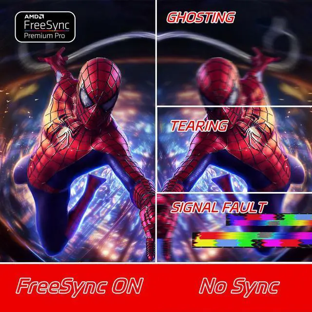 Alt view image 4 of 7 - 27" FHD 1080P gaming Monitor, 180Hz Refresh Rate, 1ms Response Time, FreeSync & G-Sync Compatible, VESA Mountable (75mm x 75mm), HDMI/DP/USB-A/Earphone/Power Ports