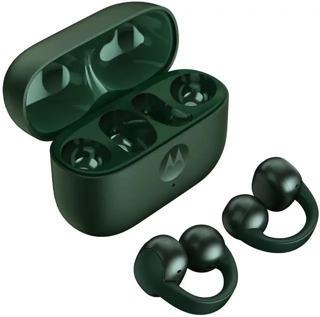Main image of Motorola Moto Buds Loop with Sound by Bose - Pantone Trekking Green