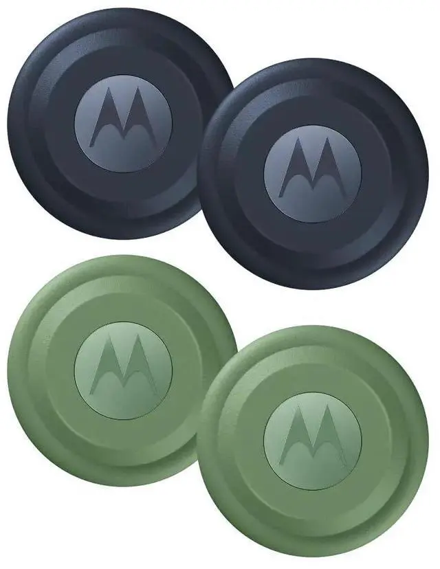 Main image of Moto Tag (XT2445-1) Battery Powered Item Finder, 4-Pack - (2X Blue, 2X Green)