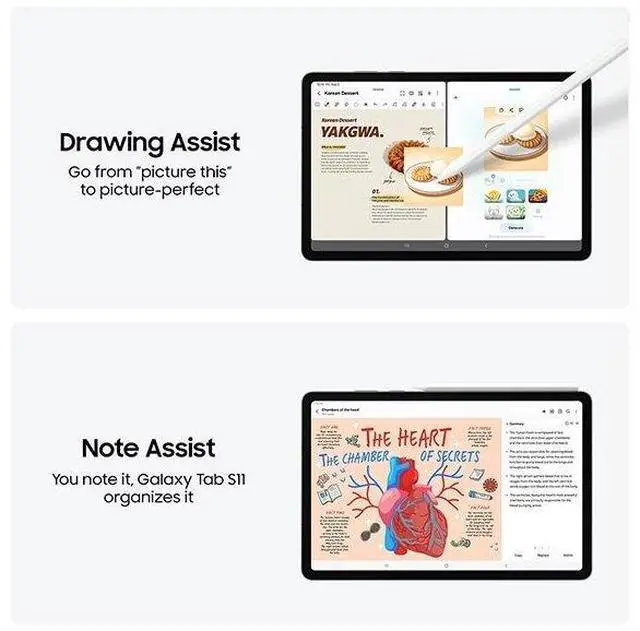 Alt view image 5 of 7 - Samsung Galaxy Tab S11 Ai WiFi Model (Only for Latin America Market) 11" 8400 mAh 13MP SM-X730 Dual Camera with S Pen (Silver SM-X730NZSAGTO, 128GB + 12GB)