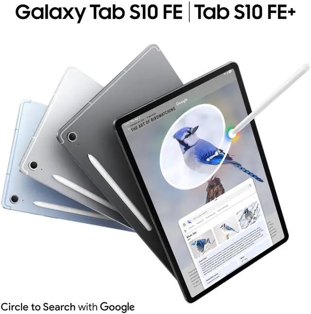 Alt view image 2 of 5 - Samsung Galaxy Tab S10 FE+ 5G Ai GSM Model (Unlocked Only for Latin America Market) SM-X626 13.1" 13MP Camera 10,090 mAh with Pen (Gray SM-X626BZAATPA, 128GB + 8GB)