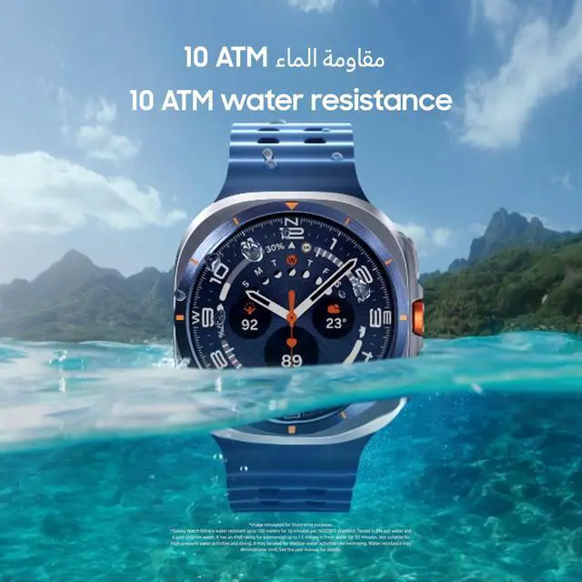 Alt view image 5 of 7 - Samsung Watch 7 Ultra 2025 LTE Ai (47mm) SM-L705F Latino Version (Tmobile Mint Tello & Global), Rate Tracking, Sleep Fitness Tracker, GPS (Titanium Blue/Blue Band SM-L705FZB1GTO)
