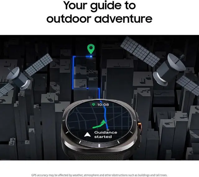 Alt view image 6 of 6 - Samsung Watch 7 Ultra 2025 LTE Ai (47mm) SM-L705F (Tmobile Mint Tello & Global), Rate Tracking, Sleep Fitness Tracker, GPS (Titanium Silver/Black Band SM-L705FZS1GTO)