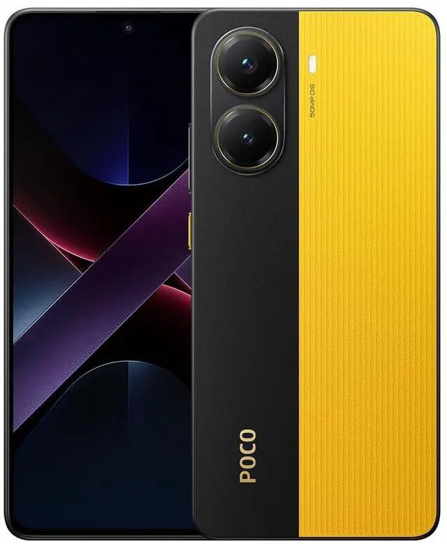 Main image of Xiaomi Poco X7 PRO 5G + 4G LTE (for Tmobile Mint Tello & Global) (256GB + 8GB) Ai 6.67" 50MP Gamers Phone NFC Dual sim Unlocked Model 2412DPC0AG (Yellow)