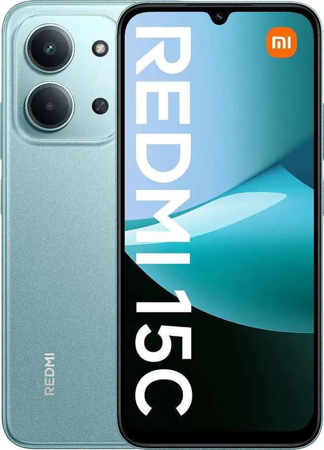 Main image of XIAOMI Redmi 15C 4G LTE (Compatible with Tmobile Tello Mint & Global) (256GB + 8GB) Unlocked Dual SIM 6.9" 50MP Model 25078RA3EL (Mint Green)