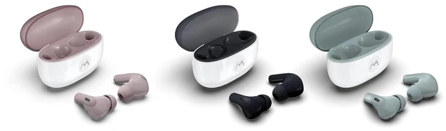 Alt view image 4 of 5 - Motorola Moto Buds 2 In-Ear Headphones, 11mm Dynamic Drivers, Active Noise Cancellation, Bluetooth 6.0, Low-Latency HD Audio (PANTONE Grey Mist)
