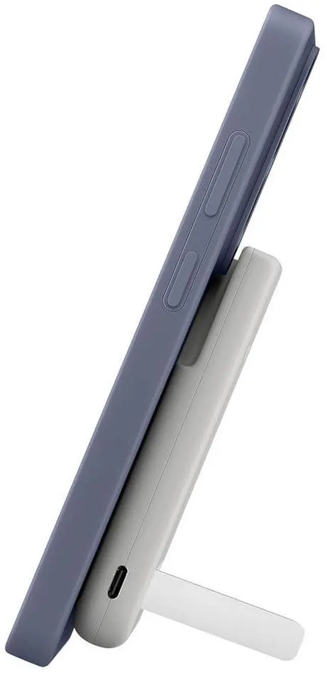 Alt view image 6 of 6 - Samsung Qi2 5,000mAh Magnet Wireless Battery Pack, Grey