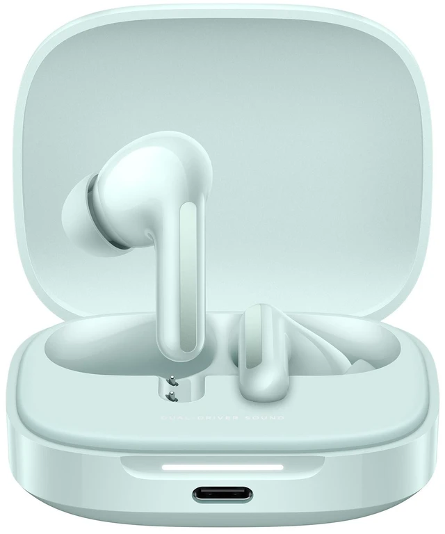 Main image of Xiaomi Redmi Buds 6 Dual Mic Fast Pair LDAC, Up to 49dB Active Noise Cancellation, Compatible with Android iPhone or Any Bluetooth Device 42hrs Music (Coral Green)