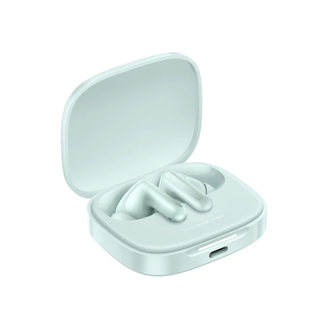 Alt view image 3 of 7 - Xiaomi Redmi Buds 6 Dual Mic Fast Pair LDAC, Up to 49dB Active Noise Cancellation, Compatible with Android iPhone or Any Bluetooth Device 42hrs Music (Coral Green)