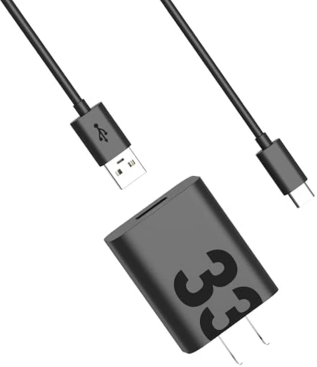 Main image of Motorola TurboPower 33W QC3.0 Charger with 1m USB-A to USB-C Cable Works with Any USB Device. 110v-240v US Specs