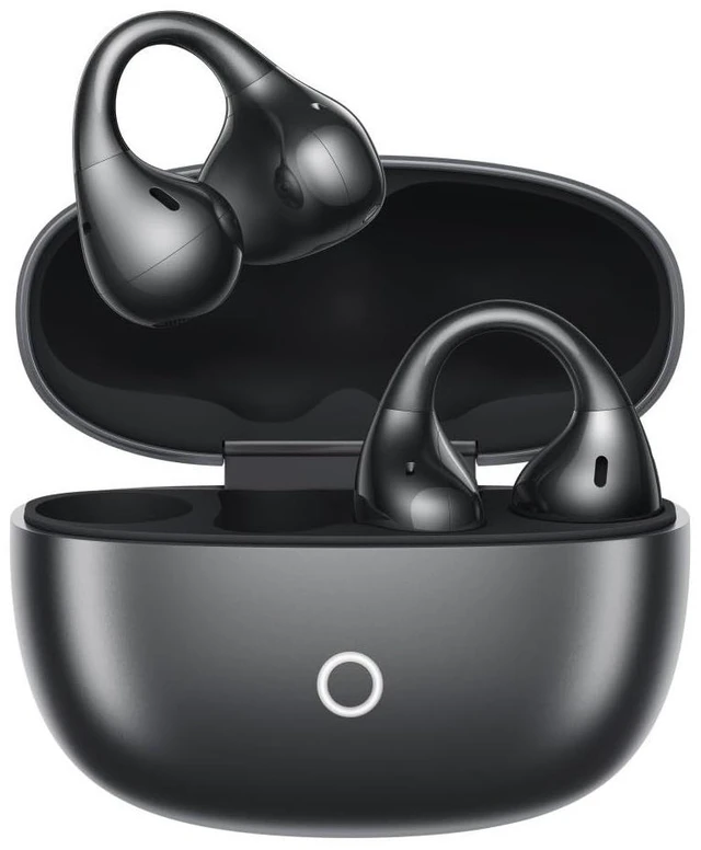 Main image of Realme Buds Clip Open-Ear Wireless Earbuds, 11mm Dual Magnet Drivers, 3D Spatial Audio, 36H Playtime, AI ENC, IP55, 45ms Low Latency (Titanium Black)
