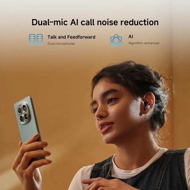 Alt view image 2 of 7 - Redmi Buds 8 Active, Wireless Earphones with Semi-in-Ear Design, 14.2mm Titanium Diaphragm Drivers, Bluetooth 5.4, 37H Long Battery Life, Dual Mic AI Noise Cancellation, Google Fast Pair, White