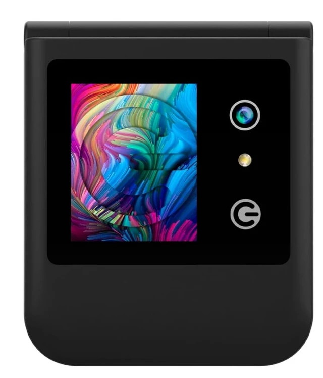 Alt view image 3 of 7 - Logic Flip Z8L Flip Phone 4G LTE Volte GSM (For Tmobile Mint Tello Boost & Global) 2.4" Dual Screen Nano Sim (Black)