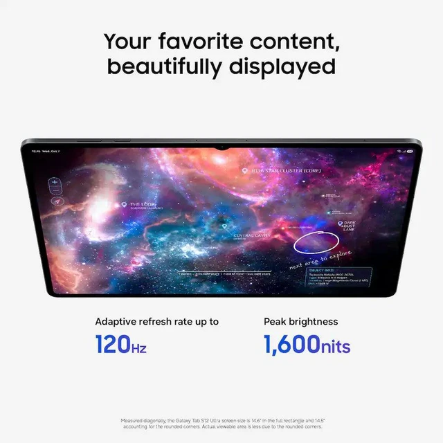 Alt view image 5 of 7 - Samsung Galaxy Tab S12 Ultra Ai WiFi Model (Only for Latin America Market) 14.6" 11600 mAh 13MP SM-X940 Dual Camera with S Pen (Silver SM-X940NZSAGTO, 256GB + 12GB)