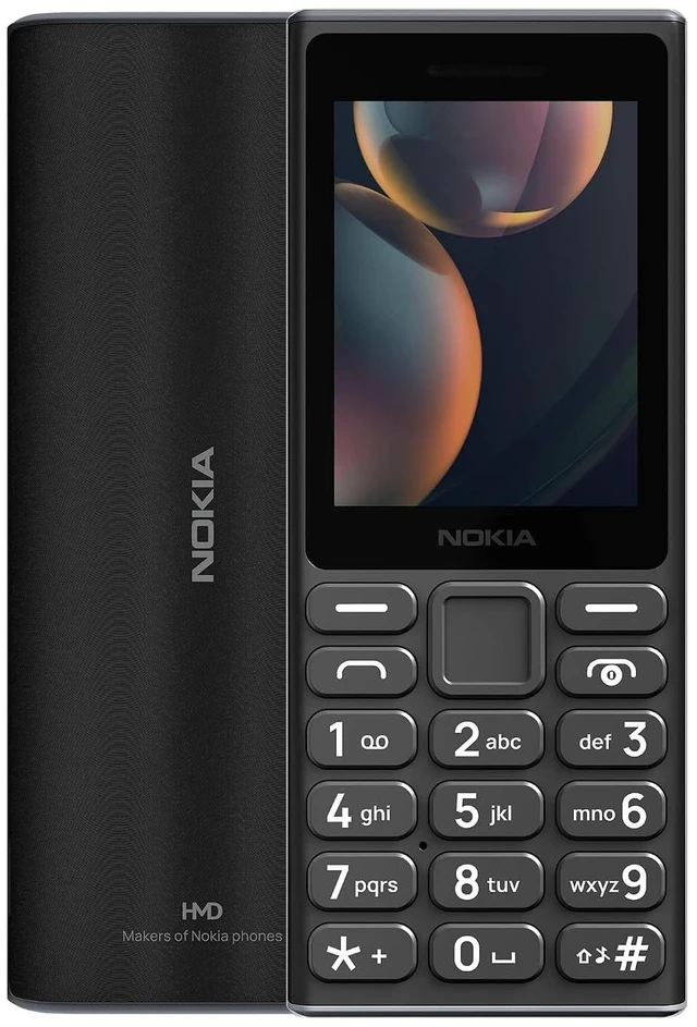 Main image of Nokia 105 4G (2024) Dual SIM GSM Unlocked (Tmobile Tello Mint & Global) International Version (Black)