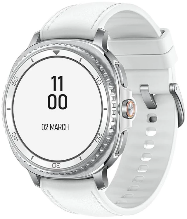Main image of Samsung Galaxy Ai Watch 8 Classic Latin American Version SM-L500NZ (46mm) Bluetooth Wellness Tips Heart Rate Sleep to Workout Fitness Tracker (Silver White Band SM-L500NZWALTA)