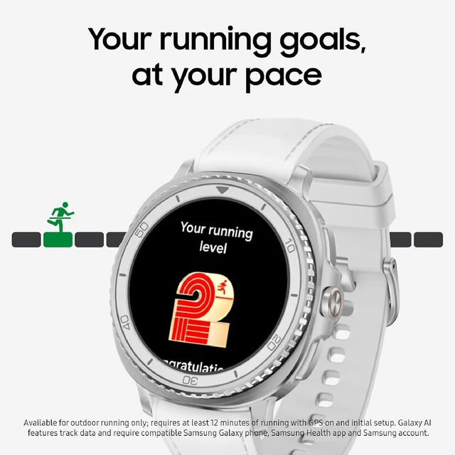Alt view image 4 of 7 - Samsung Galaxy Ai Watch 8 Classic Latin American Version SM-L500NZ (46mm) Bluetooth Wellness Tips Heart Rate Sleep to Workout Fitness Tracker (Silver Black Band SM-L500NZKALTA)