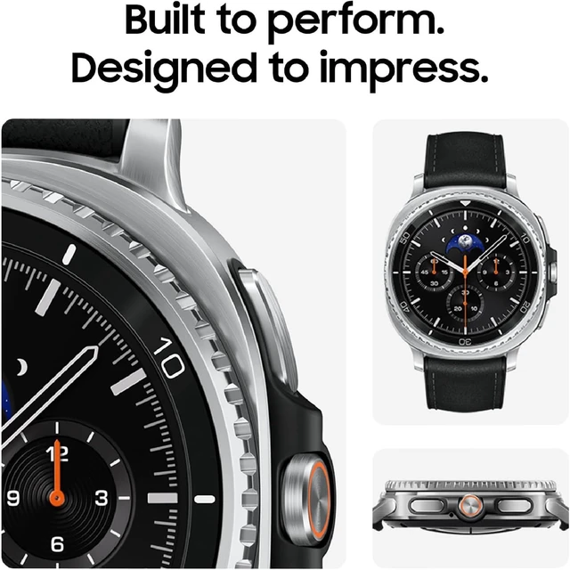 Alt view image 6 of 7 - Samsung Galaxy Ai Watch 8 Classic Latin American Version SM-L500NZ (46mm) Bluetooth Wellness Tips Heart Rate Sleep to Workout Fitness Tracker (Silver Black Band SM-L500NZKALTA)
