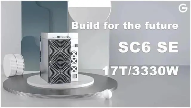 Main image of SC6 SE 17Th SC Miner,Siacoin Mining Machine with Power Supply Included