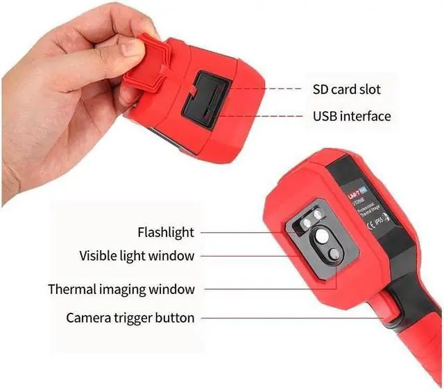 Alt view image 5 of 7 - UNI-T UTi260B Infrared Thermal Imager -15~550°C Industrial Thermal Imager Camera Handheld USB Infrared Thermometer 256*192 Pixel