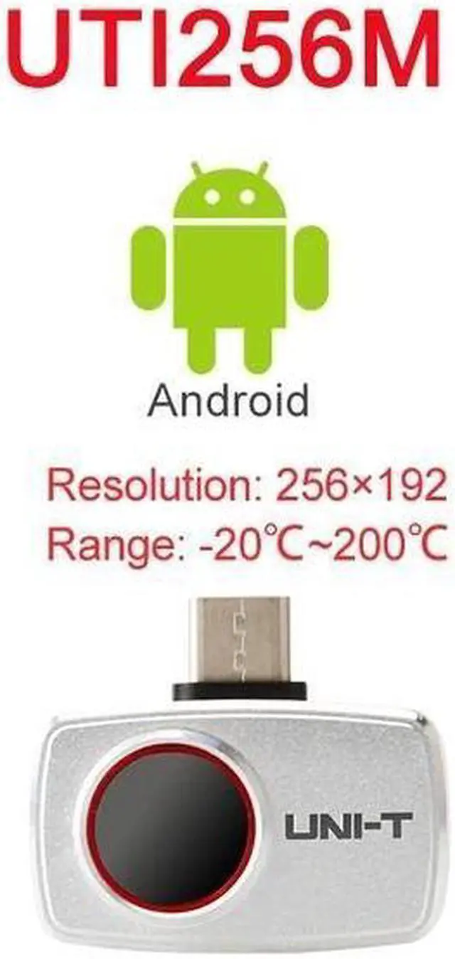 Alt view image 7 of 7 - UNI-T Android small portable smartphone thermal imaging camera module / infrared resolution 256 × 192 /  UTI256M