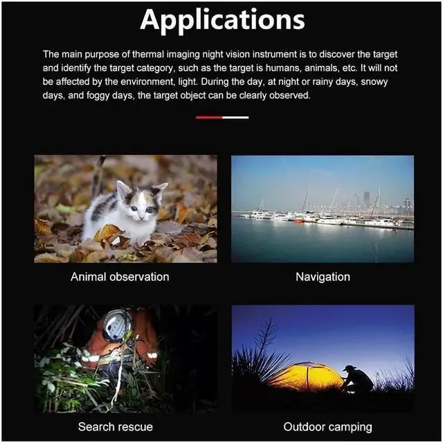 Alt view image 7 of 7 - UNI-T Hunting Thermal Imager UTX318 Handheld night vision sight Outdoor Monocular Observation Infrared thermomete Thermal camera