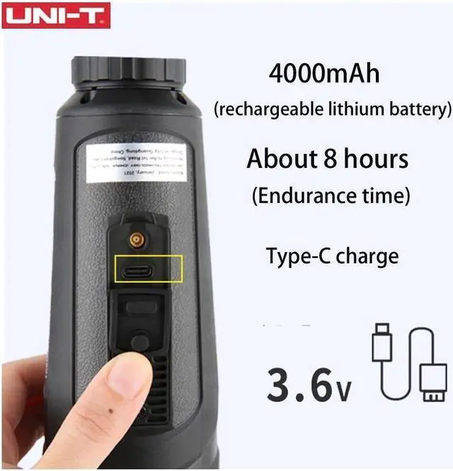 Alt view image 2 of 7 - UNI-T Hunting Thermal Imager UTX318 Handheld night vision sight Outdoor Monocular Observation Infrared thermomete Thermal camera