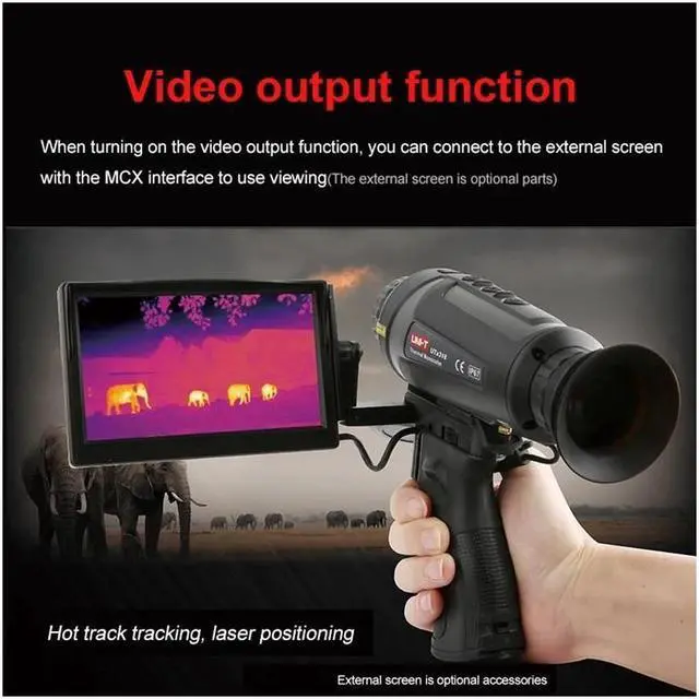 Alt view image 3 of 7 - UNI-T Hunting Thermal Imager UTX318 Handheld night vision sight Outdoor Monocular Observation Infrared thermomete Thermal camera