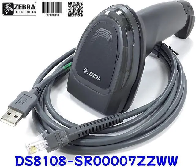 Main image of Handheld Barcode Scanner DS8108-SR00007ZZWW Bar Code Reader with USB Cable