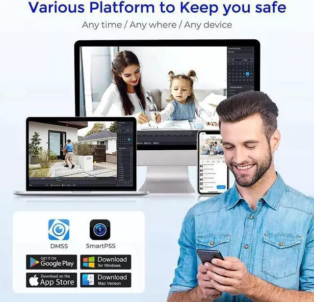 Alt view image 5 of 6 - NVR4108HS-8P-EI 16MP 8-Channel 8PoE AI NVR WizSense Network Video Recorder