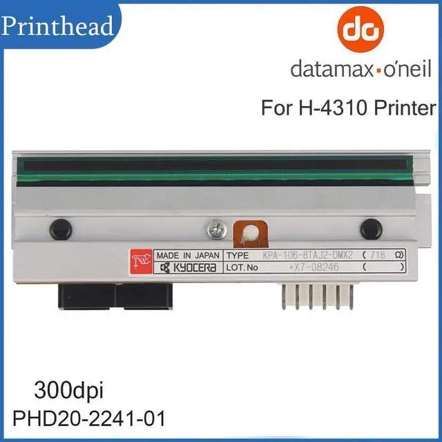 Alt view image 2 of 7 - PHD20-2241-01 New Printhead for Datamax H-4310 Thermal Label Printer 300dpi