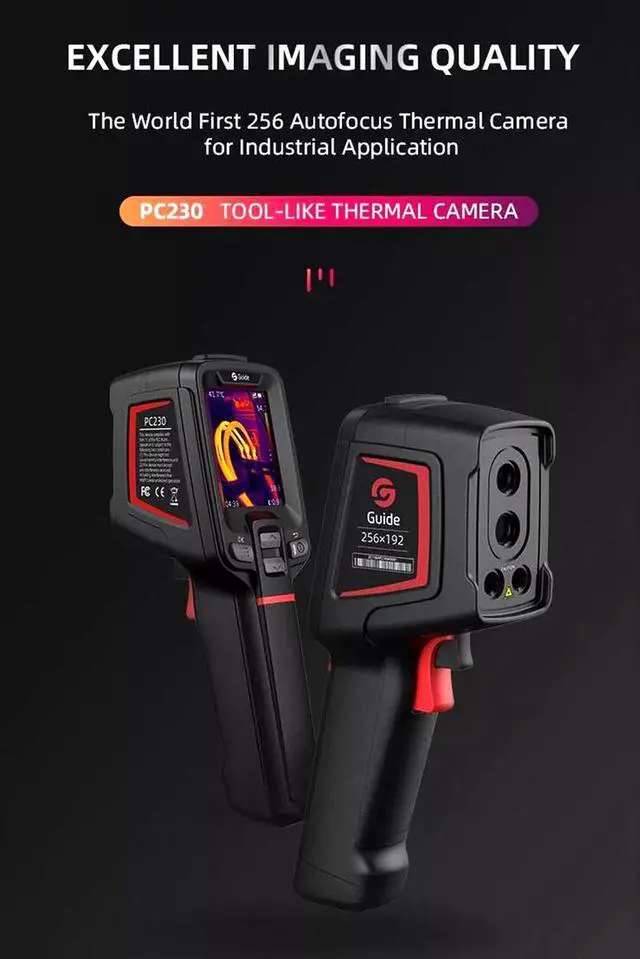 Alt view image 7 of 7 - Guide PC230 Industrial Infrared Thermal Imager Temperature Imaging Camera