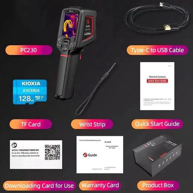 Alt view image 6 of 7 - Guide PC230 Industrial Infrared Thermal Imager Temperature Imaging Camera