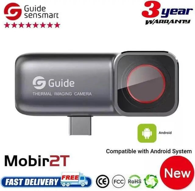 Main image of Guide Mobir 2T Thermal Imaging Camera IR 256x192 Pixels Infrared Thermal Imager