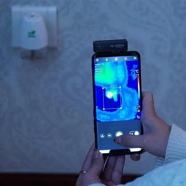 Alt view image 4 of 7 - Guide Mobir Air Thermal Imaging Camera Phone IOS  Gray 25Hz Imager Pipeline Repair Sale