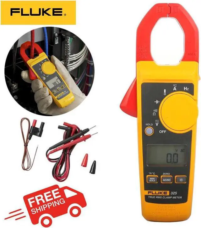 Main image of FLUKE 325 TRUE RMS CLAMP METER 40.00 A / 400.0A BRAND 600V AC/DC NEW