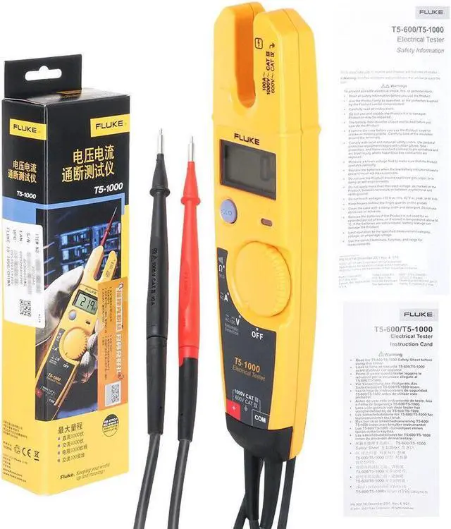Alt view image 7 of 7 - Brand New Fluke T5-1000 Continuity Current Electrical Tester 1000V From USA