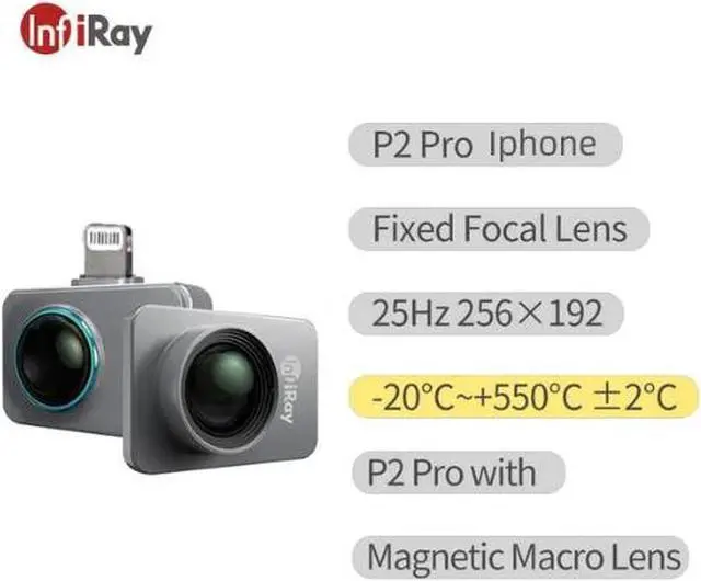 Alt view image 2 of 7 - InfiRay P2 Pro Mobile Phone Infrared Thermal Imager Thermal Camera PCB Circuit P2 Pro iPhone Lens