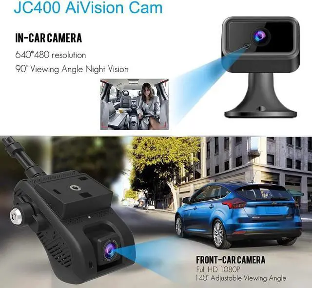 Alt view image 3 of 7 - JIMIIoT  JC400 4G Dual Dash Cam For Car Dashcam With Live Stream Vehicle Cameras GPS Tracking Wifi Hotspot Multiple Alarms Free APP