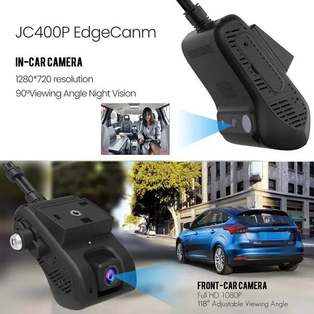 Alt view image 2 of 6 - Jimi JC400P 4G Car Camera With Live Stream1080P Dual Cameras GPS Tracking Wifi Hotspot Multiple Alarms DVR Dash Cam Free APP Web