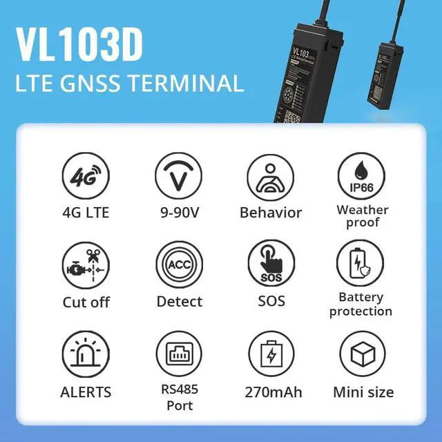 Alt view image 2 of 6 - Jimi Mini 4G Car GPS Tracker VL103D With Real-time Tracking Smart Alert IP66 Waterproof Driving Behavior Remote Cut-Off Free APP