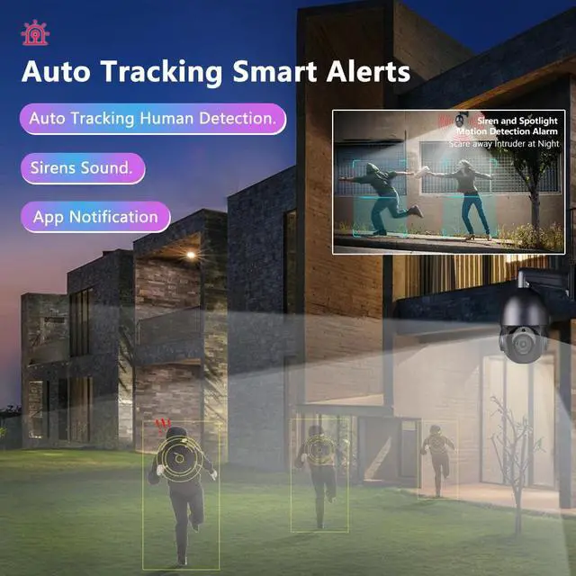 Alt view image 4 of 7 - iBirdView Hikvision Compatiable 4K 8MP 30X POE PTZ Speed Dome Two-way intercom IP Camera Optical Zoom IR 50-80M Outdoor Smart Detection Human Vehicle Security Network Camera 1 Camera White