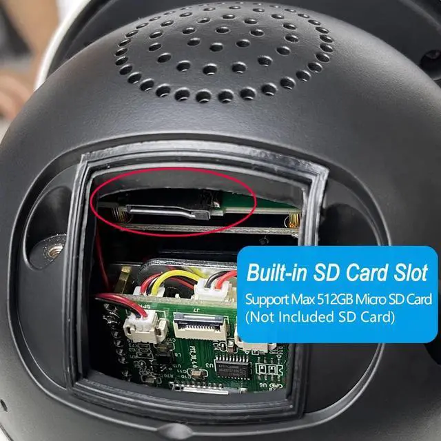 Alt view image 7 of 7 - iBirdView Hikvision Compatiable 4K 8MP 30X POE PTZ Speed Dome Two-way intercom IP Camera Optical Zoom IR 50-80M Outdoor Smart Detection Human Vehicle Security Network Camera 1 Camera White