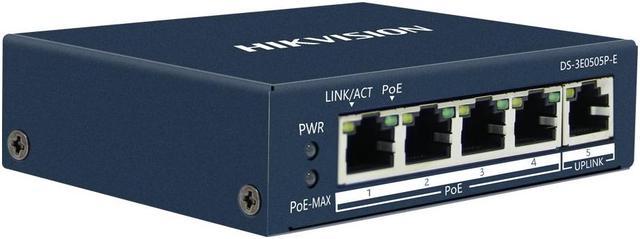 DS-3E0505P-E - Commutateur réseau 5 ports - 4 ports PoE Gigabit