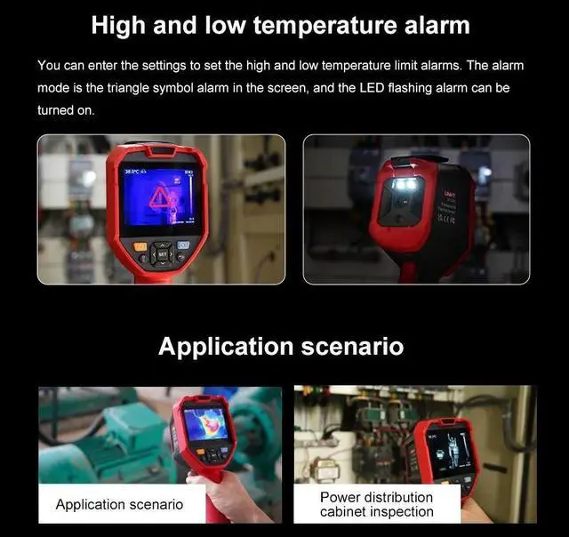 Alt view image 6 of 7 - UNI-T UTi320E Infrared Thermal Imager High Resolution 320 x 240 Handheld Thermal Camera Infrared Thermometer