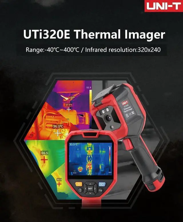Alt view image 2 of 7 - UNI-T UTi260E Infrared Thermal Imager High Resolution 320 x 240 Handheld Thermal Camera Infrared Thermometer
