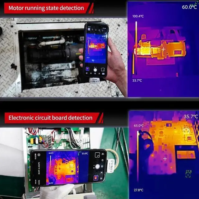 Alt view image 3 of 7 - UNI-T Thermal Camera UTi260M  Mobile Phone Thermal Imager for Phone for Android IOS Type-C UTi260M Infrared Thermal Imager