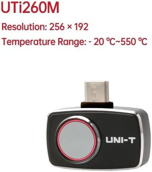 Alt view image 5 of 7 - UNI-T Thermal Camera UTi260M  Mobile Phone Thermal Imager for Phone for Android IOS Type-C UTi260M Infrared Thermal Imager